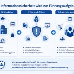 Informationssicherheit als Führungsaufgabe: Digitale Abhängigkeiten, wachsende Risiken & strategische Verantwortung. Die CIO-Bedeutung liegt in der Governance.