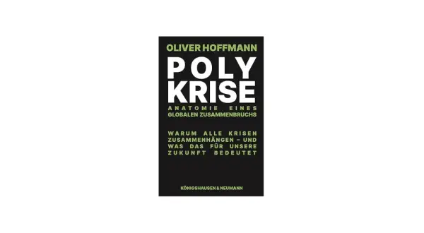 Buchcover: Oliver Hoffmanns "Polykrise" erklärt die Anatomie eines globalen Zusammenbruchs und warum alle Krisen zusammenhängen.