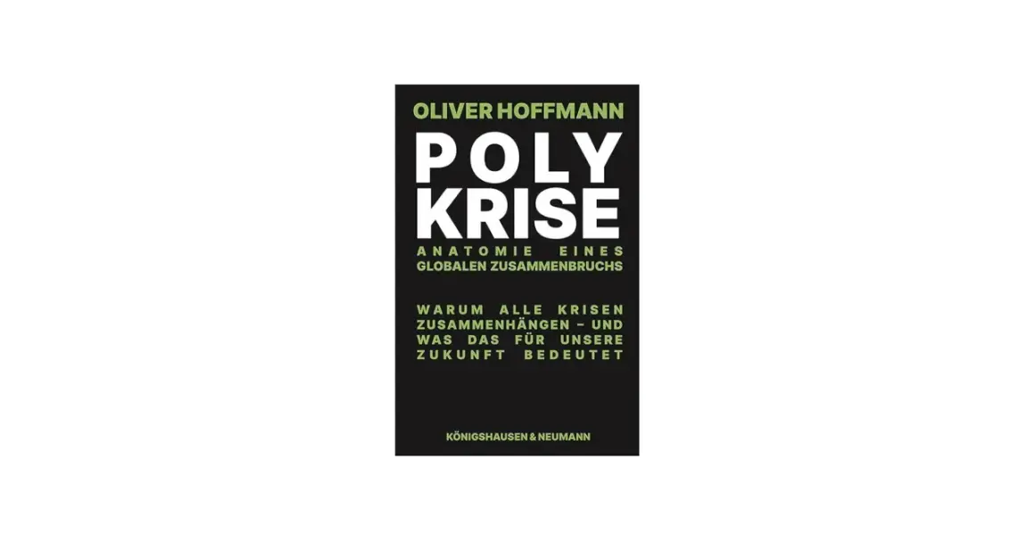 Buchcover: Oliver Hoffmanns "Polykrise" erklärt die Anatomie eines globalen Zusammenbruchs und warum alle Krisen zusammenhängen.