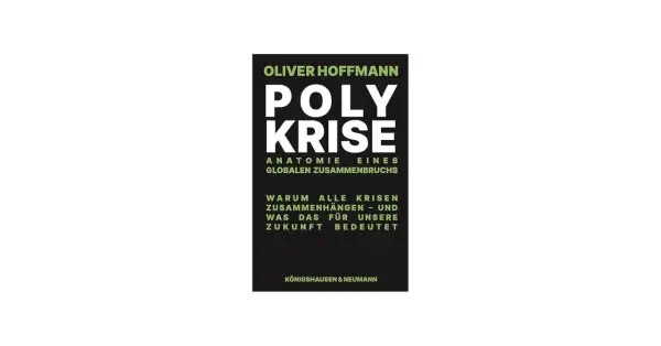 Buchcover: Oliver Hoffmanns "Polykrise" erklärt die Anatomie eines globalen Zusammenbruchs und warum alle Krisen zusammenhängen.
